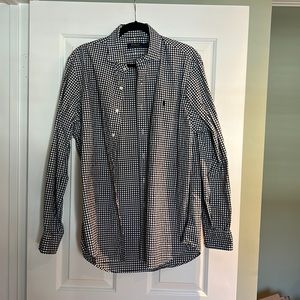Mens Classic Fit Plaid Cotton Shirt - Barely Worn!